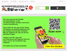 Tablet Screenshot of gusseisenpfannen.ch